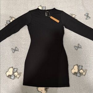 SKIMS Classic Black Long Sleeve Dress